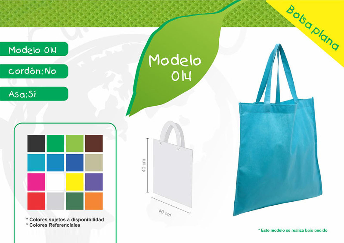 Catálogo Ebags bolsas Ecológicas para material publicitario